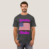 Juneau Alaska Stylish Prints T-Shirt (Vorne ganz)