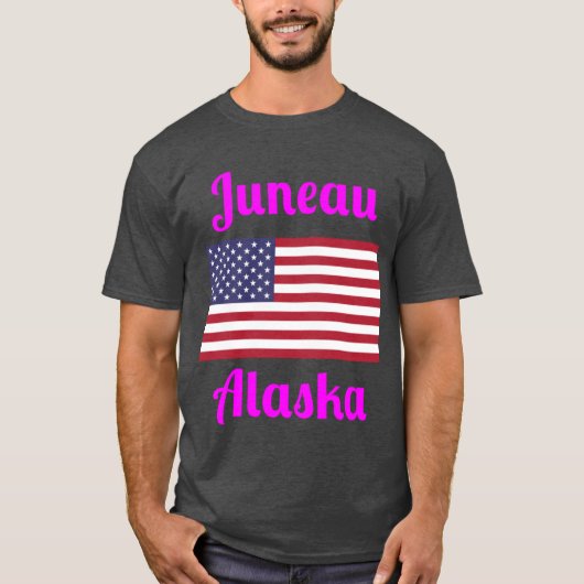 Juneau Alaska Stylish Prints T-Shirt (Vorderseite)