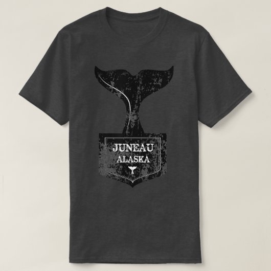 Juneau Alaska Whale Watching T-Shirt (Design vorne)