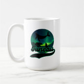 Juneau Alaska Whale Wolf Bear Aurora Northern AK Kaffeetasse (Links)