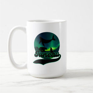 Juneau Alaska Whale Wolf Bear Aurora Northern AK Kaffeetasse