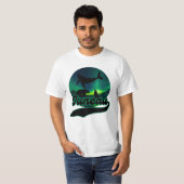 Juneau Alaska Whale Wolf Bear Aurora Northern Ak T-Shirt (Vorne ganz)