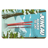 Juneau Alaska zum Ski Magnet (Horizontal)