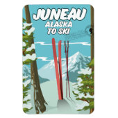 Juneau Alaska zum Ski Magnet (Vertikal)