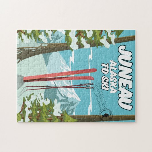 Juneau Alaska zum Ski Puzzle (Horizontal)