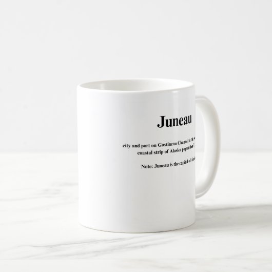 Juneau coffee mug  kaffeetasse (VorderseiteRechts)