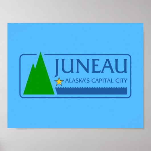 Juneau-Flagge, Alaska-Poster Poster (Vorne)