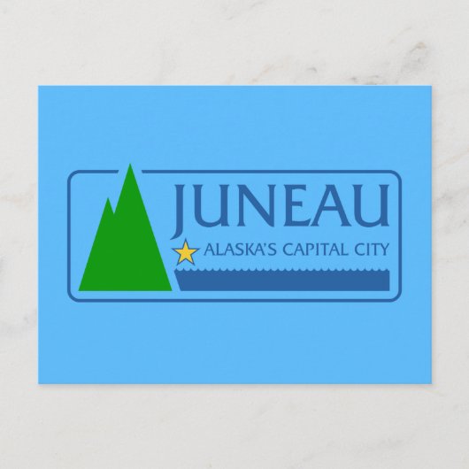 Juneau-Flagge, Alaska-Postkarte Postkarte (Vorderseite)