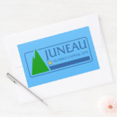 Juneau-Flagge, Alaska-rechteckiger Aufkleber (Umschlag)