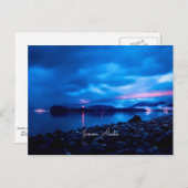 Juneau-Sonnenuntergang Postkarte (Vorne/Hinten)