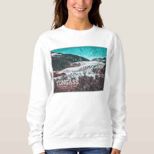 JUNEAU - TONGASS - MENDENHALL GLACIER - ALASKA USA SWEATSHIRT (Vorderseite)