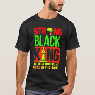 Junentaler Vater Strong Black King Schach Boy Men T-Shirt