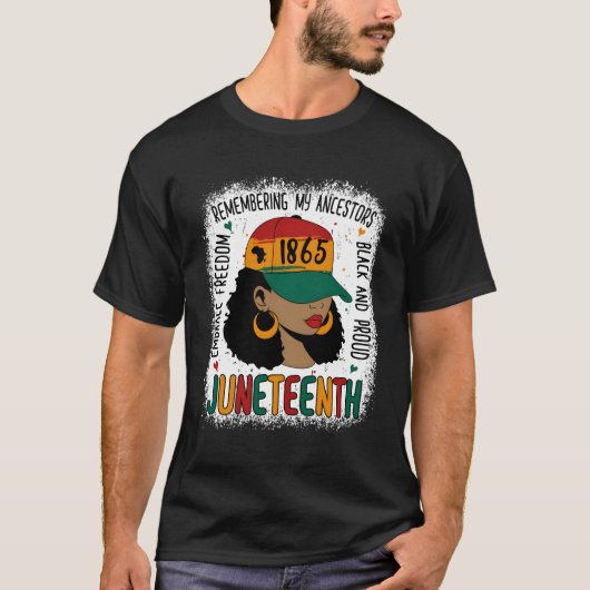Junenth Black 2023 Bleached 1865 Junenth T-Shirt (Vorderseite)