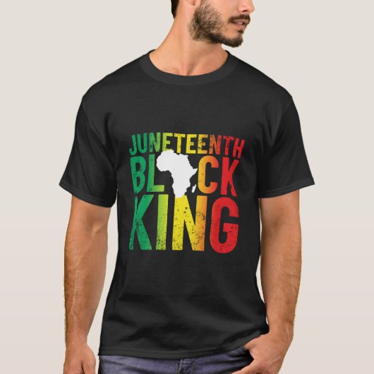 Junenth Black King For 'S Junenth T-Shirt (Vorderseite)