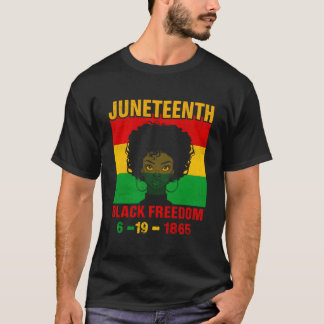Junenth-Feiern durch die Brille von Bold Black T-Shirt