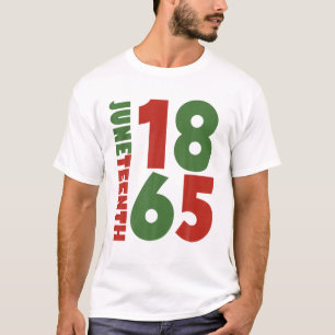 Junenth feiert Black Freedom 1865 African Ame T-Shirt