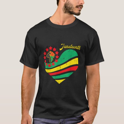 Junenth He Afrika Faust 19. Juni 1865 T-Shirt (Vorderseite)