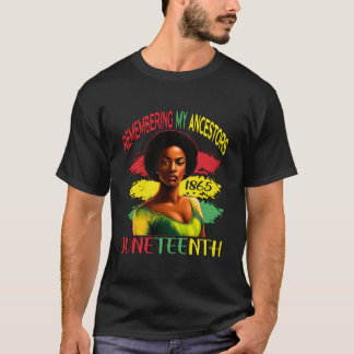Junenth Remembering My Ancestors Black T-Shirt