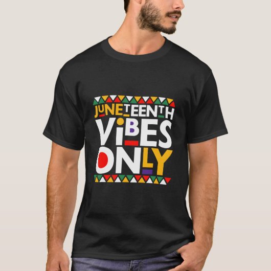 Junenth S Only 1865 African American T-Shirt (Vorderseite)