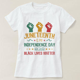 Juneteent ist mein Unabhängigkeitstag Afroamerikan T-Shirt