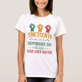 Juneteent ist mein Unabhängigkeitstag Afroamerikan T-Shirt