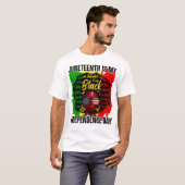 Juneteent ist mein Unabhängigkeitstag Afroamerikan T-Shirt (Vorne ganz)