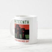Juneteent ist mein Unabhängigkeitstag Kaffeetasse (Vorderseite Links)