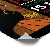 Juneteent ist mein Unabhängigkeitstag Poster (Ecke)