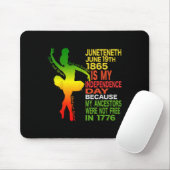 Juneteentchen Independence Dancer Black Girl Balle Mousepad (Mit Mouse)