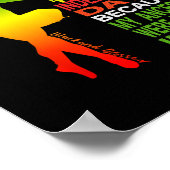 Juneteentchen Independence Dancer Black Girl Balle Poster (Ecke)