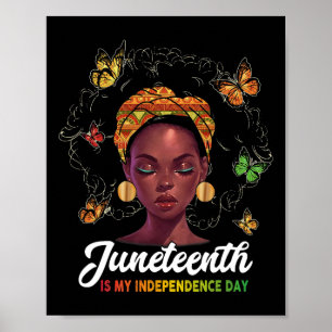Juneteentchen ist mein Unabhängigkeitstag Afrikani Poster