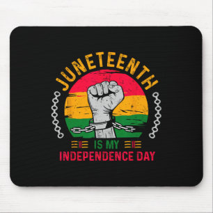 Juneteentchen ist mein Unabhängigkeitstag Amerikan Mousepad
