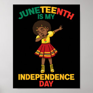 Juneteentchen ist mein Unabhängigkeitstag Kinder Poster