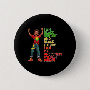 Juneteentchen ist mein Unabhängigkeitstag Schwarze Button