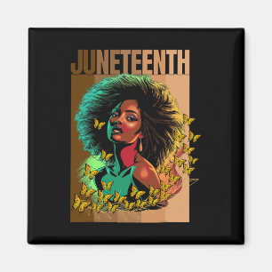 Juneteentchen ist mein Unabhängigkeitstag Schwarze Magnet