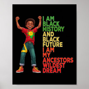 Juneteentchen ist mein Unabhängigkeitstag Schwarze Poster