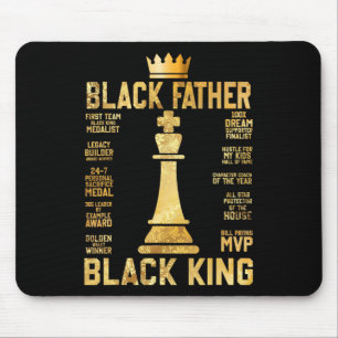 Juneteente Black King Mächtigste Schach Afrikaner Mousepad