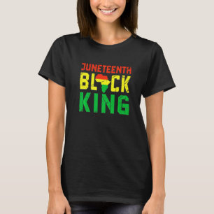 Juneteente Black King Melanin Vater Vatertag Männe T-Shirt