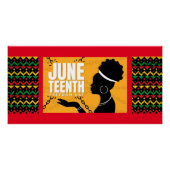Juneteente Celebration Poster (Vorderseite)