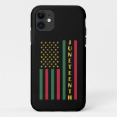 Juneteente Freedom Celebration USA Flag Case-Mate iPhone Hülle (Rückseite)