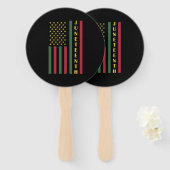 Juneteente Freedom Celebration USA Flag Fächer (Vorne und Hinten)