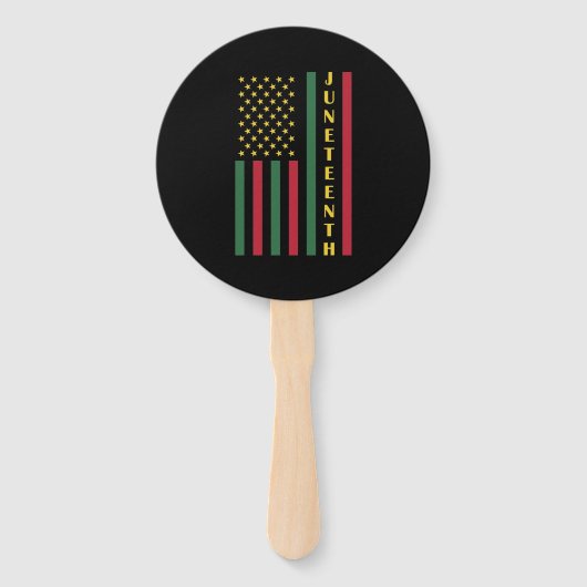 Juneteente Freedom Celebration USA Flag Fächer (Vorderseite)