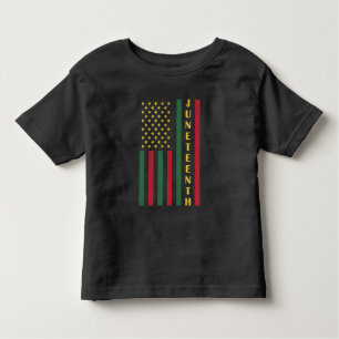 Juneteente Freedom Celebration USA Flag Kleinkind T-shirt