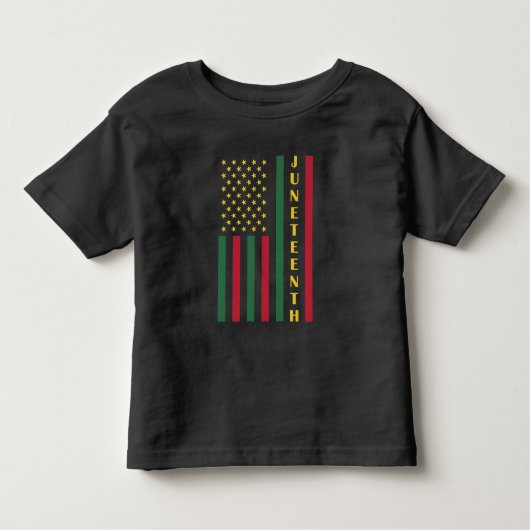 Juneteente Freedom Celebration USA Flag Kleinkind T-shirt (Vorderseite)