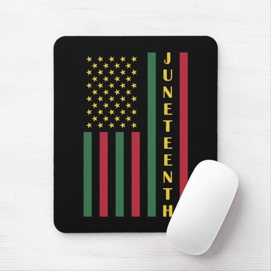 Juneteente Freedom Celebration USA Flag Mousepad (Mit Mouse)