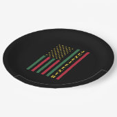 Juneteente Freedom Celebration USA Flag Pappteller (Schrägansicht)