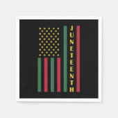 Juneteente Freedom Celebration USA Flag Serviette (Vorderseite)