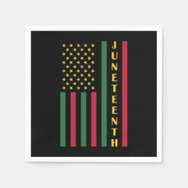 Juneteente Freedom Celebration USA Flag Serviette