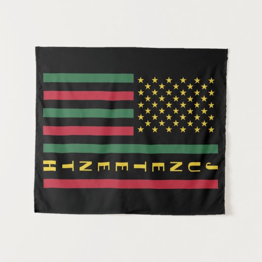 Juneteente Freedom Celebration USA Flag Wandteppich (Vorderseite (Horizontal))