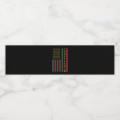 Juneteente Freedom Celebration USA Flag Wasserflaschenetikett (Einzelnes Label)